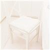 PETTI Artigiani Italiani - Cuscini per Sedia Cucina 4 punti Set da 6 Pezzi, Copricuscini Sedia in Cotone con Laccetti 40x40 cm - Set da 6 Disegno Ghirigoro Beige 100% Made in Italy