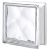 DOVARO Vetromattone ondulato vetrocemento mattone vetro Trasparente Pure BORMIOLI 19 X 19 X 8 (9)