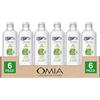 Omia Non Sapone Ecoricarica per Viso Mani Corpo Igienizzante e Idratante Ideale per Pelli Secche e Delicate con Aloe del Salento Senza SLES PEG - 6 Flaconi da 750ml