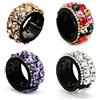 NAUXIU Clip per capelli con strass Clip per coda di cavallo Alta Fermaglio per capelli Fisso Accessori per lo styling Coda di cavallo Strass C Per Le Donne B6G2 Ragazze