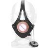 Kutocesy Bocca Divaricatore con Testa Gag Ball Imbracatura Silicone Vagina Figa Bocca Bavaglio BDSM Fetish Giocattoli del Sesso Bocca Bavaglio per Coppie Costrizione (L)