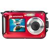 AGFAPHOTO - Realishot WP8000 Fotocamera Subacquea 24 MP CMOS Digital Zoom 16X Colore Rosso