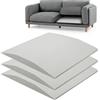 LIROPAU Gommapiuma Cuscino per Divano, Gommapiuma per Imbottitura Cuscini Divani, Poltrone Alta Densità 40, Lastra Gommapiuma Comfort Elevato, Schiuma di Riparazione Divano, 50 x 50 x 5 CM (3, Quadrato)