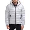 Tommy Hilfiger Giacca di Peso Medio con Fodera in Sherpa, Impermeabile Cappotto, Grigio con Effetto Perlato, XL Uomo