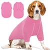 IECOii Maglione per cani XL, in pile, per cani di taglia grande, per ragazze e ragazzi, elasticizzato, morbido, con maniche, leggero, extra large, per cani Beagle Corgi, rosa, XL