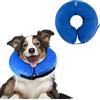 XIMEY Collare Elisabettiano Cane, Collare Elisabettiano Gatto, Collare Gonfiabile Cane, Adatto per la Protezione Post-Operatoria di Testa, Torace e Addome (blu, XL)