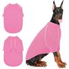 IECOii Maglione per cani di taglia XL, felpa in pile per cani di taglia XL, maglione invernale caldo per cani di taglia grande, felpa elastica per cani freddi, rosa, 5XL