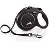 FLEXI Guinzaglio automatico FLEXI NEW CLASSIC L 5m nastro nero