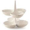 Guzzini - Tiffany, Set di 2 Antipastiere - Bianco Latte, 27x25xh25,5 cm - 199201156