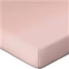 Bassetti Lenzuolo con angoli elasticizzati per topper a molle, tinta unita, colore rosa, P5/746, 90 x 190 cm, 100 x 220 cm