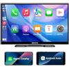 ESSGOO CarPlay & Android Auto, schermo per auto da 9 pollici IPS, supporto Siri e G-oogle Assistant, mappe online, facile installazione, adatto a vari modelli di veicoli