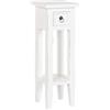Home ESPRIT Tavolino ausiliario bianco legno 25 x 25 x 67 cm