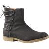 CHSHOER Stivali a tacco basso in pelle resistente da donna, Nero , 39 EU