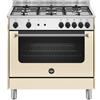 Ⓜ️🔵🔵🔵 LA GERMANIA AMN965GCRV/24 - Cucina 5 fuochi gas, forno singolo, 90x60 cm, crema opaco, Serie Americana, Classe A+