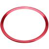 Hlyjoon Volante Centro Logo Logo Anello Emblema Trim In lega di alluminio Copertura del volante dell'automobile Anello Copricerchio per A1 A3 A4 A5 Q3 Q5(Rosso)
