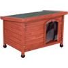 zooplus Exclusive Cuccia per cani Woody con tetto piano - L 85 x P 57 x H 58 cm