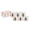 EASY LIFE Nutcracker Twist Schiaccianoci Set 6 Bicchieri in Vetro 250ml Tavola di Natale
