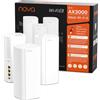 Tenda Nova MX12-3 AX3000 Mesh Wi-Fi 6 System, ampia copertura Wi-Fi fino a 4-6 c