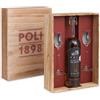 Grappa Poli Bassano 24 Carati Oro Confezione Legno 2 bicchieri cl.70,