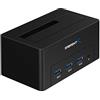 SABRENT Docking Station USB 3.0 SSD e HDD SATA 2,5" con 3 Porte USB (DS-U301)