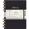 Moleskine 8056598851700 Agenda Accademica a Spirale 12 Mesi XL Remake Notte