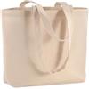 Shopper bag in cotone color naturale personalizzata Kingston 40 x 30 x 10 cm personalizzate o neutre