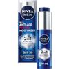 Nivea Men NIVEA MEN Anti-Age Crema idratante potente 2 in 1 (50 ml), con SPF 30, Luminous 630 e acido ialuronico per protezione solare, prevenzione delle macchie scure e pelle dall'aspetto più giovane