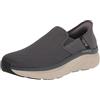 Skechers D'lux Walker Orford Slip-in, Mocassino Uomo, Grigio Scuro, 45 EU X-Larga