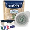 Caffè Borbone Cialde Caffè Borbone Miscela BLU + Kit Accessori Bicchieri Zucchero Palette