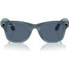 Ray-Ban Occhiali da Sole RW4006 67552V Meta Wayfarer Jeans/Blu Unisex Polarizzati