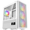 DeepCool Case DeepCool CH560 Digital - ATX, finestra in vetro temperato, 4 ventole ARGB incluse - Bianco