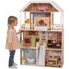 KidKraft Casa delle Bambole in Legno Savannah per Bambole di 30 cm con Accessori e Mobili Inclusi, Casa a 4 Livelli di Gioco, Giocattolo per Bambini 3+ Anni, 65023