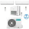 Hisense Climatizzatore Condizionatore Hisense R32 Trial Split Inverter Hi Comfort Wifi più Console 7000 + 9000 + 12000 BTU con U.E. 3AMW52U4RJC Classe A++/A+