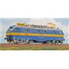 Acme 60334 ČSD Locomotiva elettrica 350 014-7. Livrea blu con fascia gialla