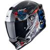 Scorpion Casco Moto Integrale In Fibra Scorpion COVERT FX SKULLZ Nero