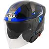 Kyt Casco Moto Jet Kyt TTR-JET LED Nero/Blu