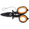 Beta 1128BAX-HS - Forbici per elettricisti a doppio effetto, con profili a fresa in acciaio inossidabile rivestito in dlc H-SAFE