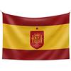 smartketing Bandiera della Spagna con lo Scudo della Nazionale spagnola di Calcio, Adulti Unisex, Rosso-Giallo