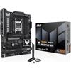 ASUS TUF Gaming B850-Plus WiFi, Scheda Madre AMD ATX, 14+2+1 Fasi Alimentazione, Slot DDR5, PCIe 5.0 Ready, 3 slot M.2, WiFi 7, Ethernet Realtek 2,5 GB, USB-C da 20 Gbps, BIOS Flashback e Aura Sync