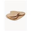 Ferm Living Set di 3 taglieri in legno di quercia Cairn