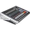 wecan Mixer professionale 8 ohm, amplificatore di potenza a 2 canali, potenza di uscita 300 watt, ingresso microfono XLR a 8 canali, con 16 tipi di mixer per podcast musicale DSP/riverbero