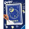 Ravensburger CreArt Serie Trend D Zodiaco: Segno del Toro, Kit per Dipingere con i Numeri, Contiene una Tavola Prestampata, Pennello, Colori e Accessoriper tutti i creativi dai 12+ anni