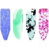 Brabantia Ironing Board Cover C 124x45 cm - Colourful | 1x Random 100% Cotton Top Layer with 2mm Foam Padding for Size C Ironing Boards | Durable, Washable, and Easy to Install