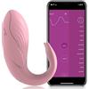 Generico Vîbrátóre Portatile 10 Modalità con Telecomando APP Ov𝚎tto-V𝚒brante-con app da tel𝚎fono Óvetto Vîbrànte con Telecomando Sẽx Tóys per còppié Vibrátore Wireless Sèssúali per Donnà