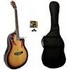 strumentimusicalitop Chitarra Acustica Elettrificata Roundback Elettroacustica piezo Sunburst