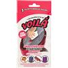 Voila' Voilà, Smacchiatore Istantaneo, Salviette Monouso, Trattamento utilizzabile su tessuti delicati, seta, cashmere, zero aloni, Blister da 3 bustine monodose