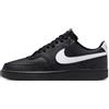 NIKE Court Vision Low, Sneaker Uomo, Black/White/Black, 45 EU