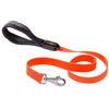 Ferplast Guinzaglio per Cani EVOLUTION G25/110 Ipoallergenico, Lavabile, Impugnatura Imbottita, Arancio