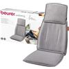 Beurer MG 330 Coprisedile Massaggiante Shiatsu Grigio con 3 Aree di Vibrazione a 4 Testine che Simulano il Massaggio Manuale, 2 Livelli di Intensità, Interruttore Manuale