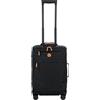 Bric's Trolley Cabina Espandibile X-Collection, Valigia Bagaglio a Mano con 4 doppie Ruote, Resistente e Ultra Leggera, Dimensioni 36x55x23 cm, Black